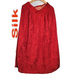 Women's 100% Silk Size XXXS  A-Line Skirt SCB043